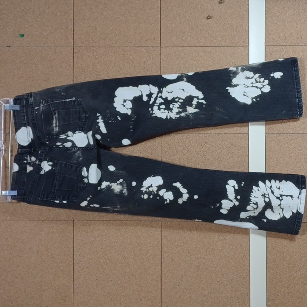 SLICK-BUD FASHIONS JEANS a 10p in a beautiful white washed design one of a kind - Picture 5 of 9